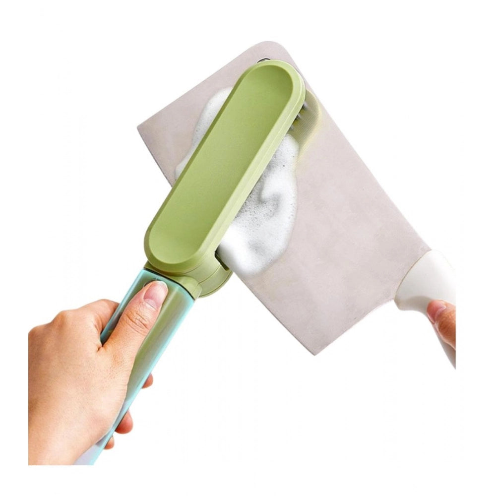 Stainless Steel-Plastic Solid Kitchen Knife Cleaner Brush (Gre