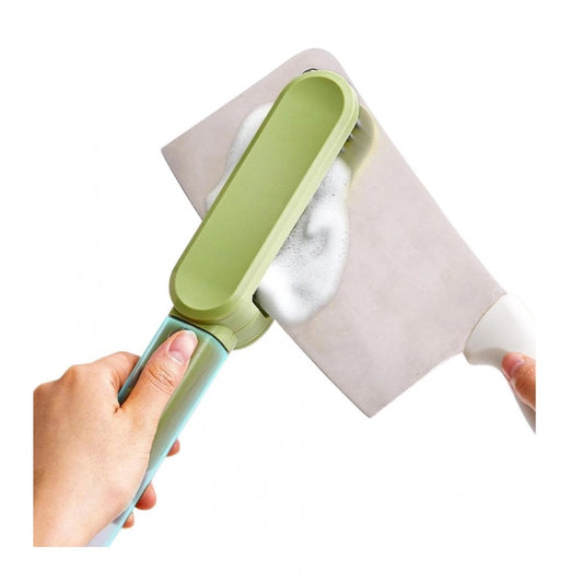 Stainless Steel-Plastic Solid Kitchen Knife Cleaner Brush (Gre