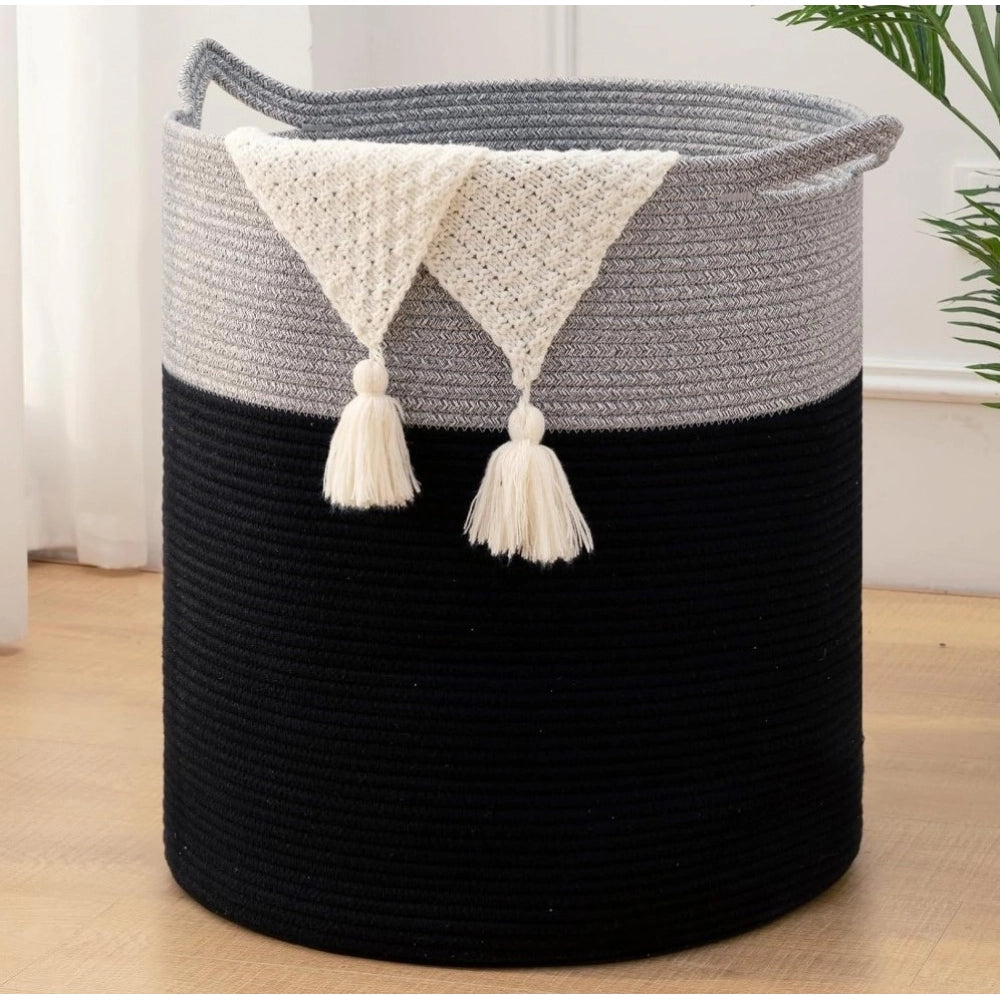 Cotton 12X14 Inch-1 Pcs Storage Basket For Clothes With Out Li