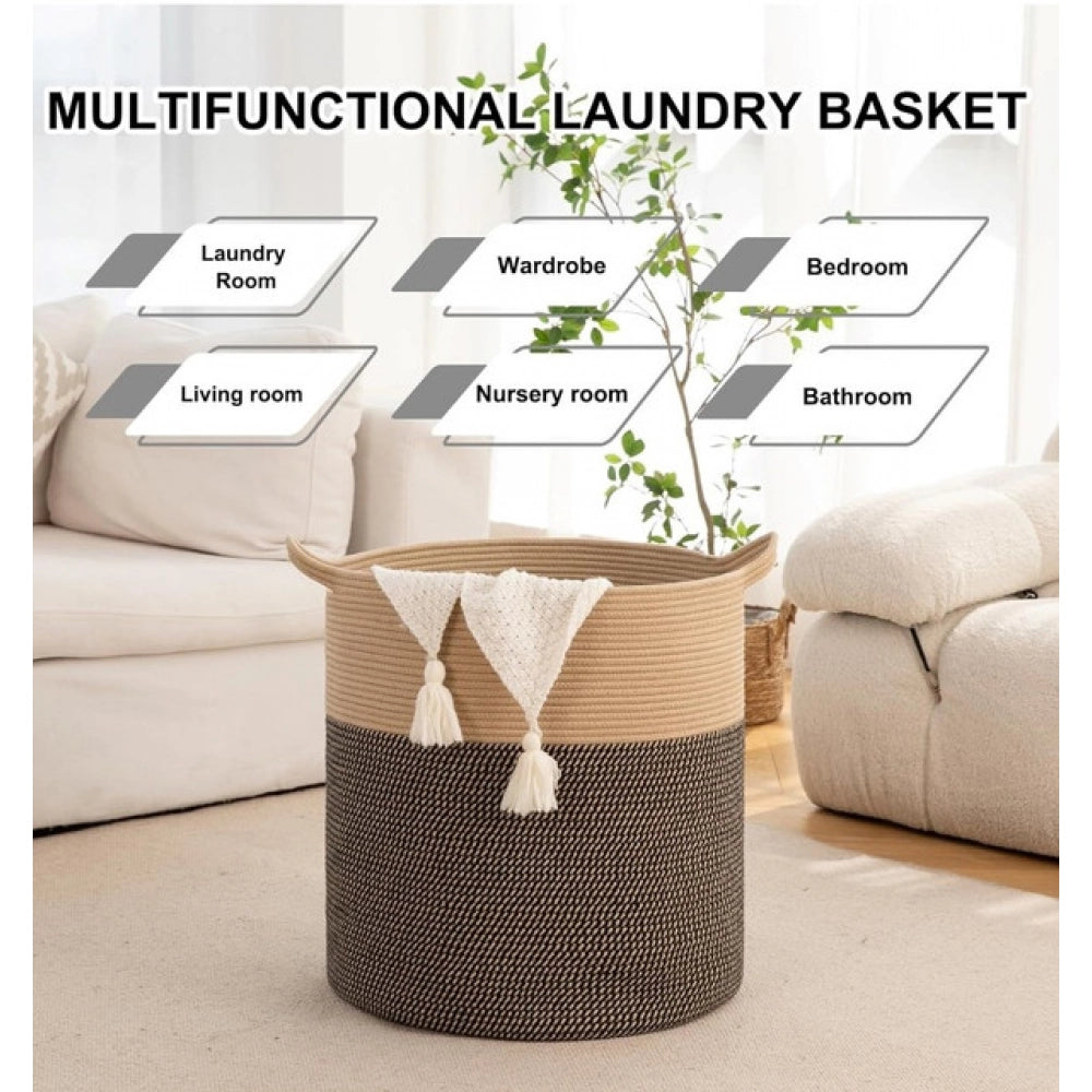 Cotton 12X14 Inch - Mix Storage Basket For Clothes With Out Li