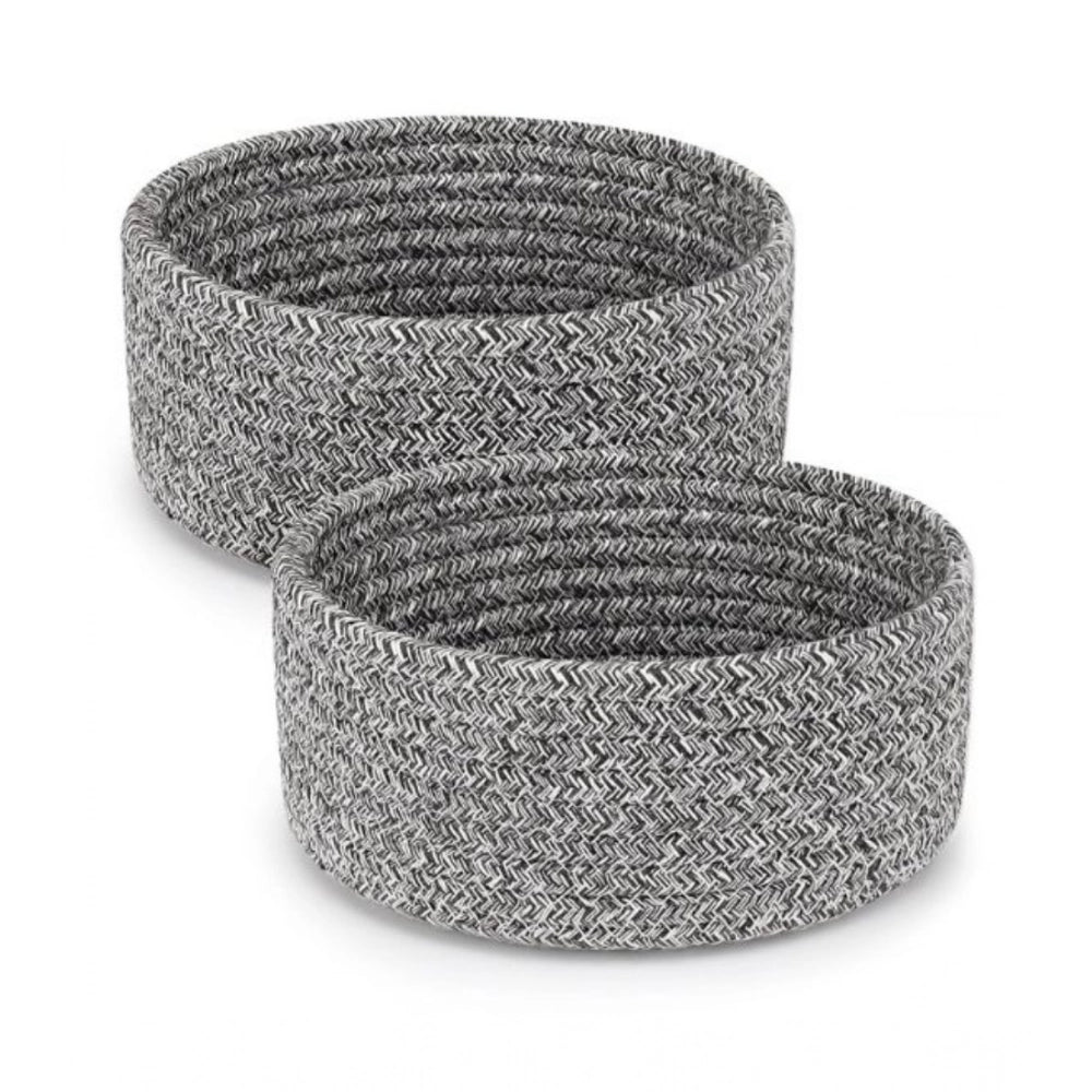 Cotton 8X3 Inch Kidi Round 2 Set Bedside Organizer With Out Li