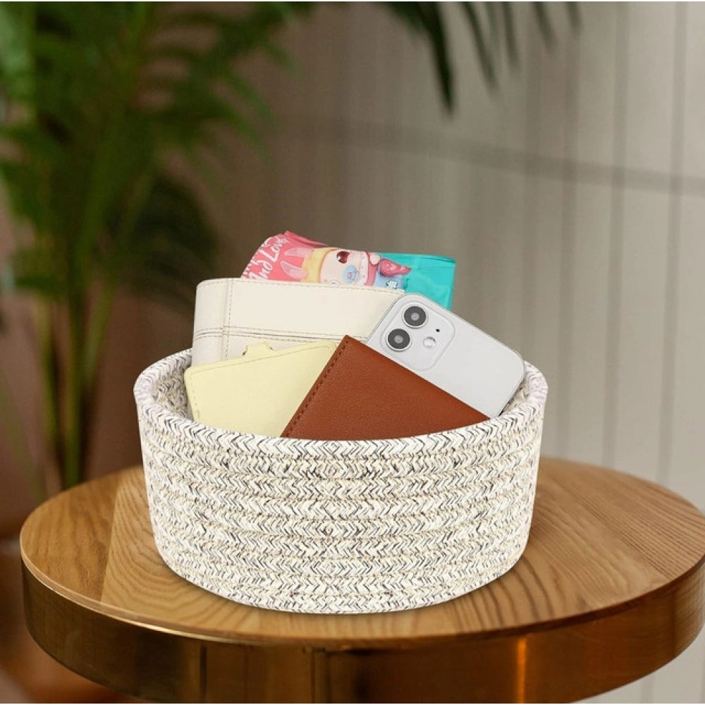 Cotton 8X3 Inch Kidi Round 1 Pcs Bedside Organizer With Out Li