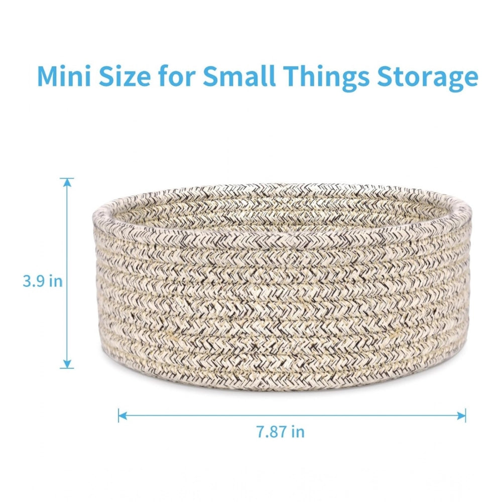 Cotton 8X3 Inch Kidi Round 1 Pcs Bedside Organizer With Out Li