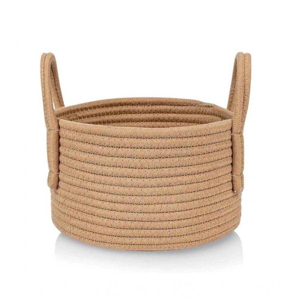Cotton Pack Of_1 Basket 7X5 Inch Storage Basket For Clothes (B