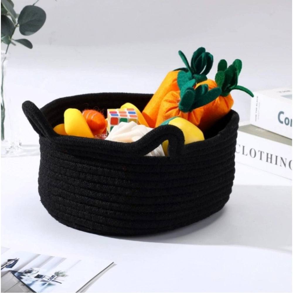 Cotton Pack Of_1 Cat Basket 8X4 Inch Storage Basket For Clothe