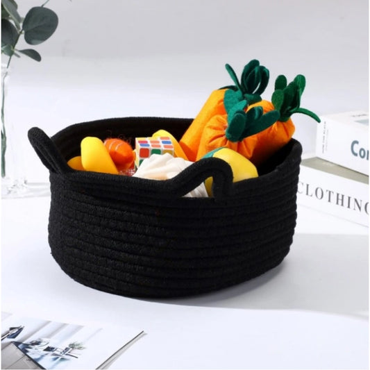 Cotton Pack Of_1 Cat Basket 8X4 Inch Storage Basket For Clothe