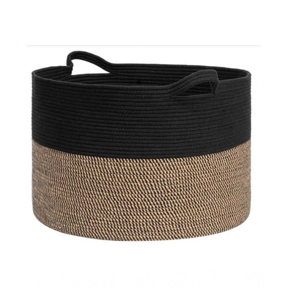 Cotton Pack Of_1 16X14 Inch Storage Basket For Clothes With Ou