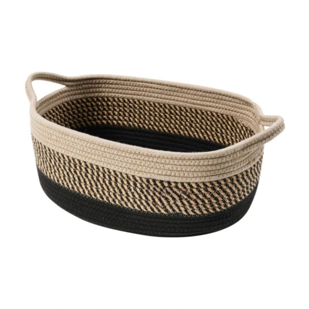Cotton Pack Of_1 Baby Basket 15X6 Inch Storage Basket For Clot