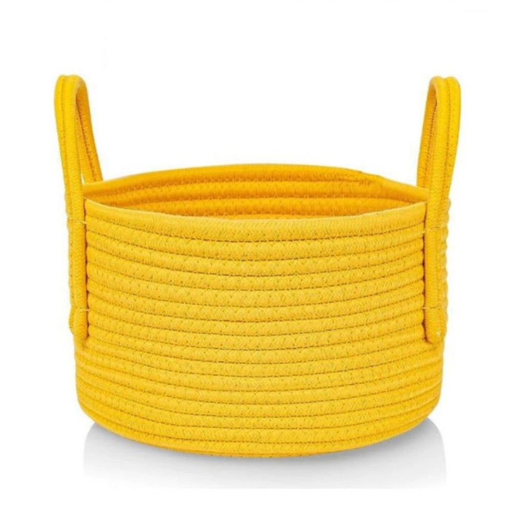 Cotton Pack Of_1 Basket 7X5 Inch Storage Basket For Clothes (Y