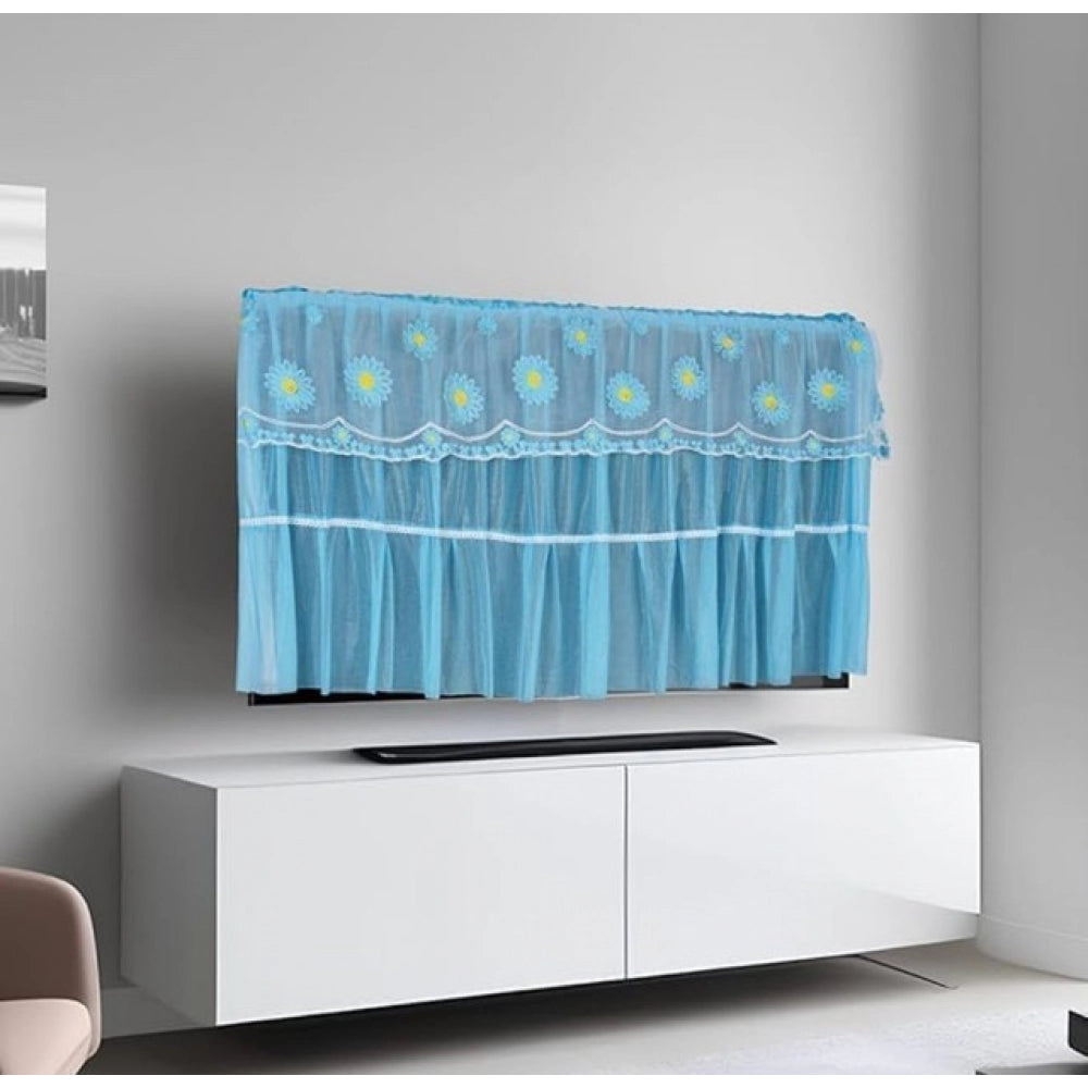 LED TV Cover (28 - 34 Inch) (40 - 45 Inch) (50 - 55 Inch) - Pack of 2, Blue