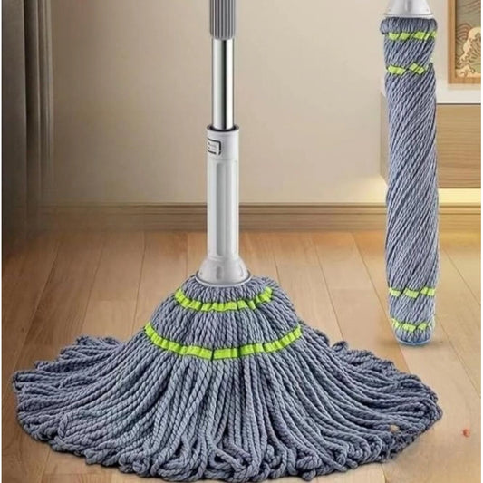 Microfiber Twist Mop for Floor Cleaning - Pack of 2, Grey