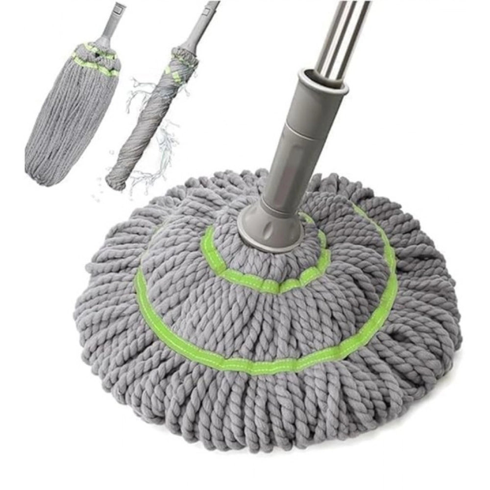 Microfiber Twist Mop for Floor Cleaning - Pack of 2, Grey