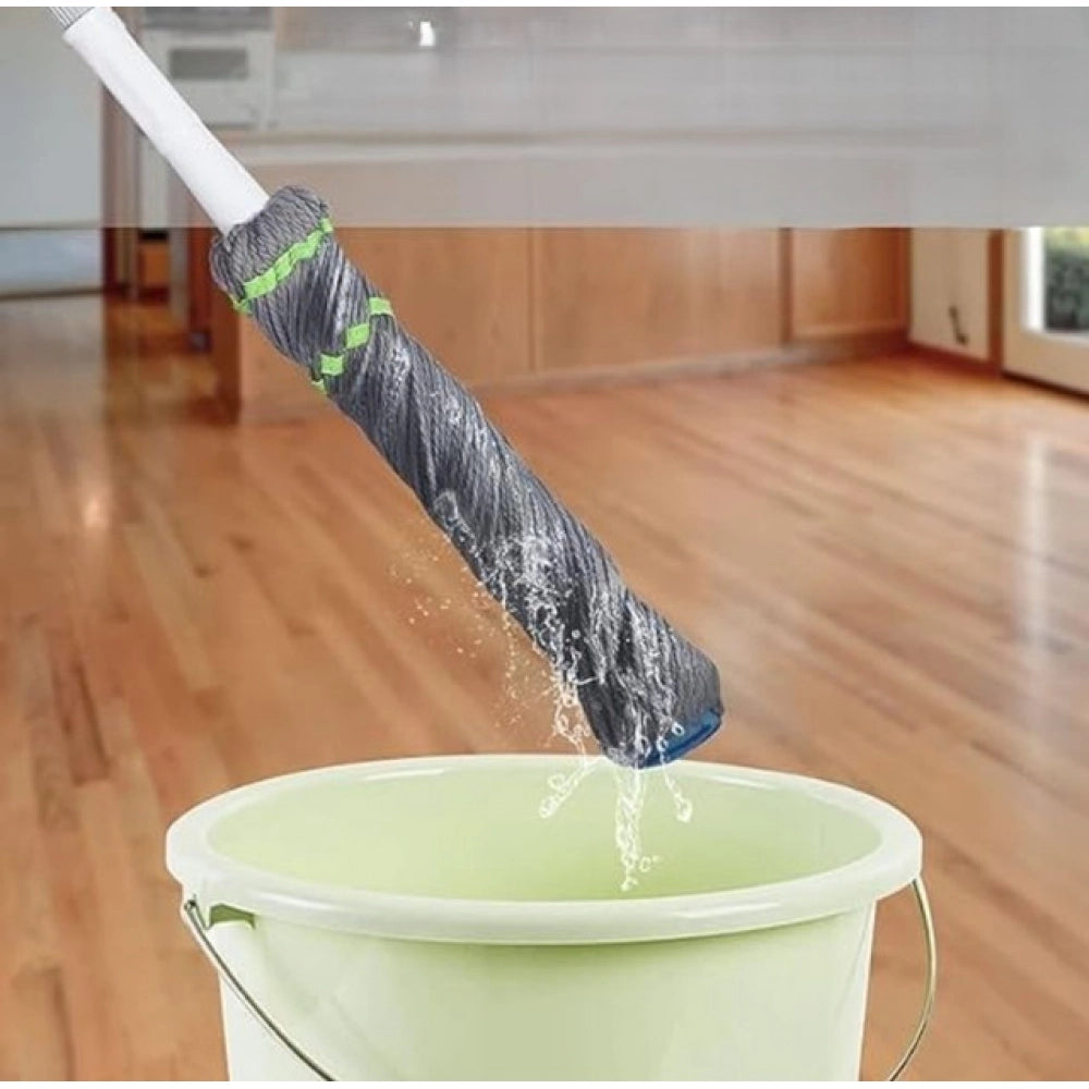 Microfiber Twist Mop for Floor Cleaning - Pack of 2, Grey