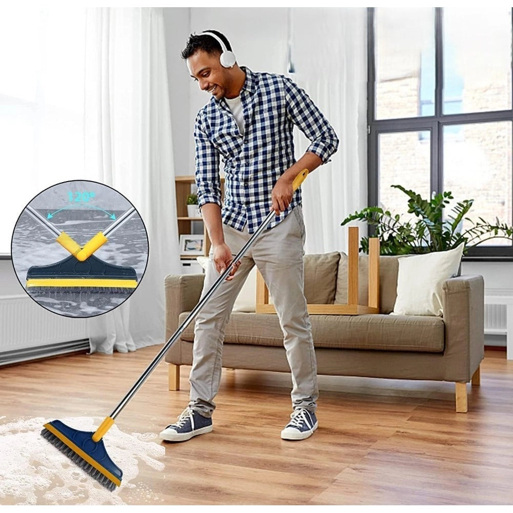 2 in 1 Scrape Floor Scrubbing Brush - Pack of 2, Multicolor