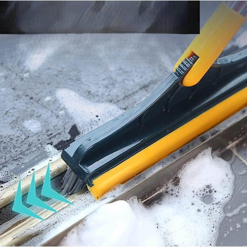 2 in 1 Scrape Floor Scrubbing Brush - Pack of 2, Multicolor