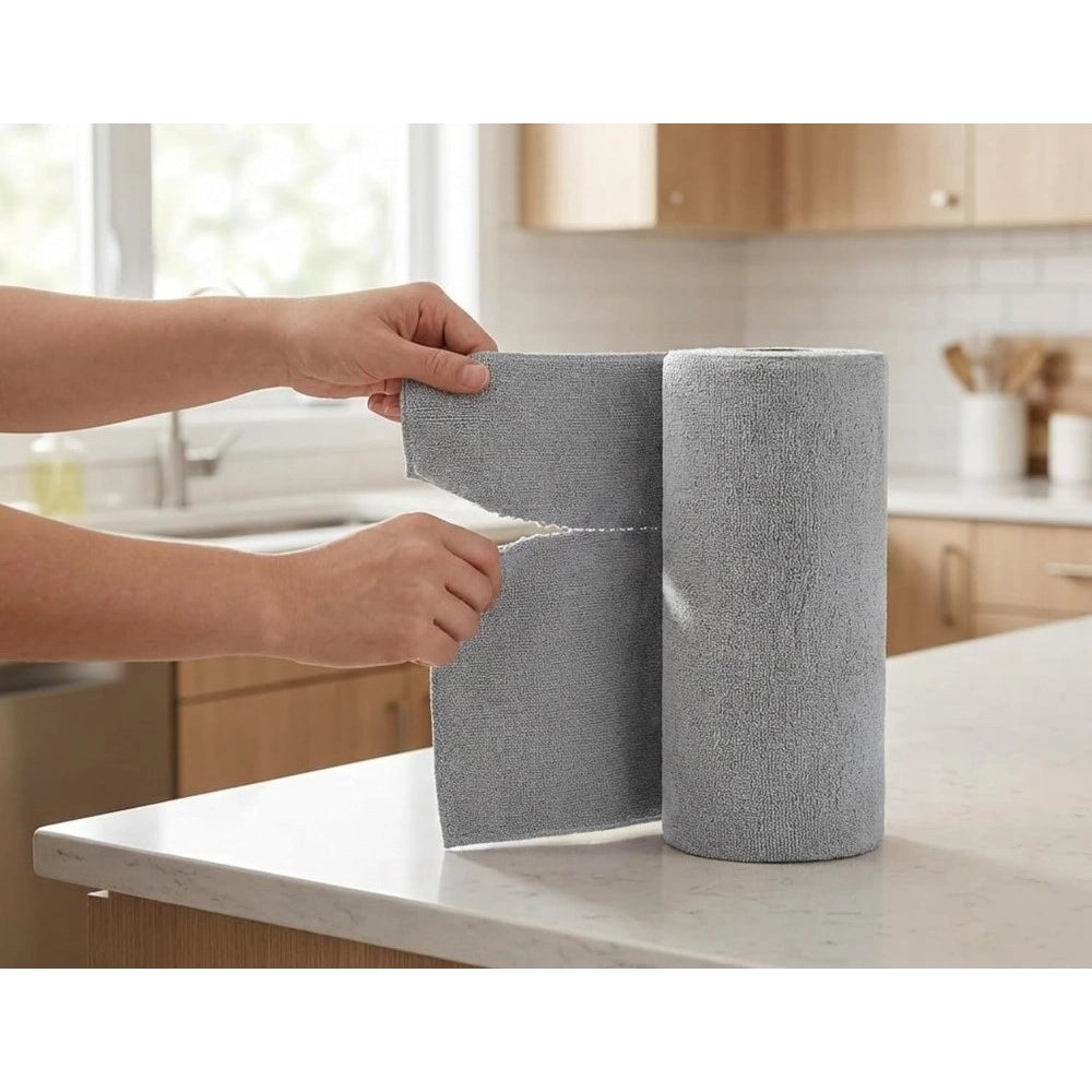 Microfiber Cleaning Cloth - Pack of 2, Grey