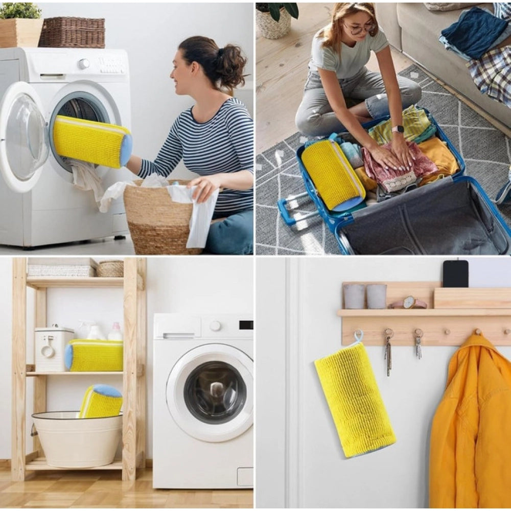 Shoe Washing Machine Bag - Pack of 2, Yellow