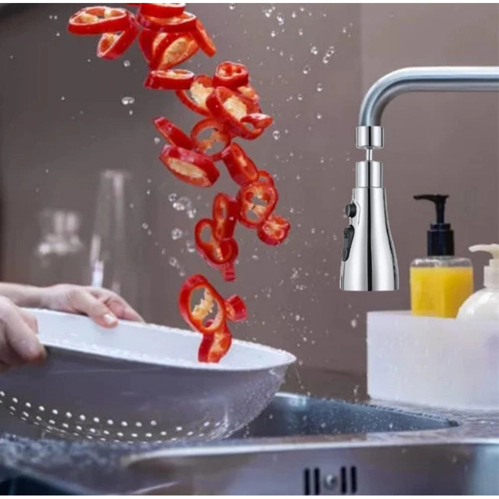 360 Degree Movable Faucet - Silver