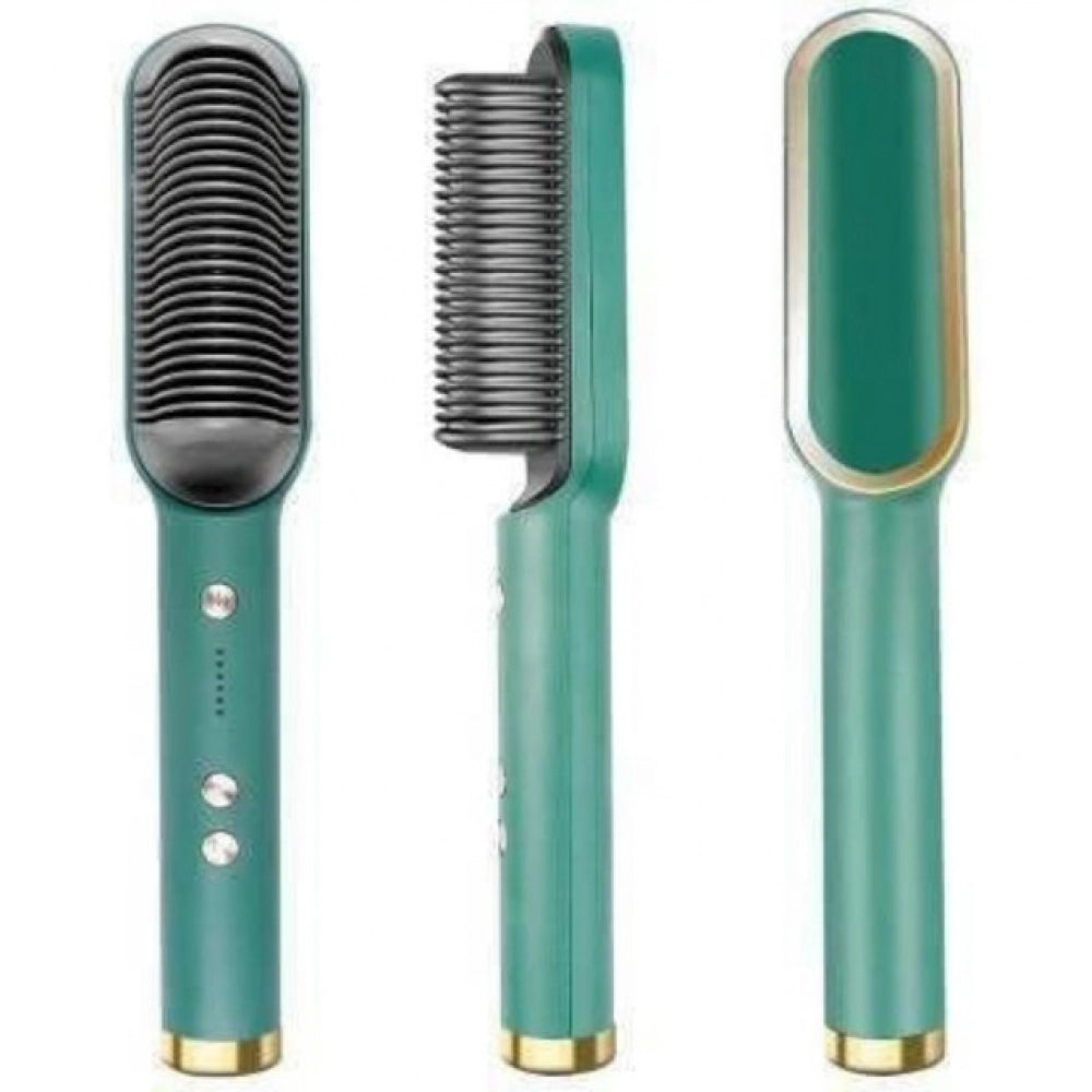 Hair Straightener Comb - Green