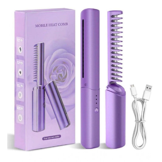 Rechargeable Mini Hair Straightener - Pack of 2, Multicolor