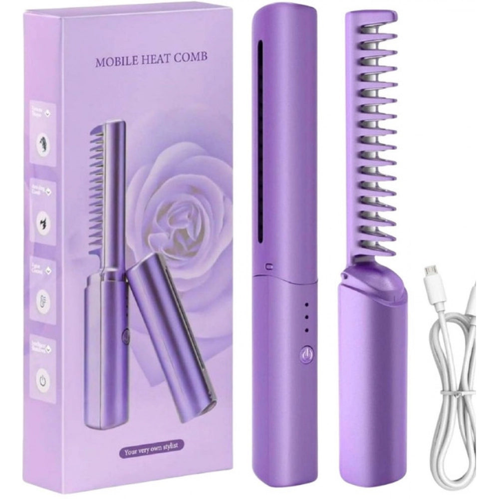 Rechargeable Mini Hair Straightener - Pack of 2, Multicolor