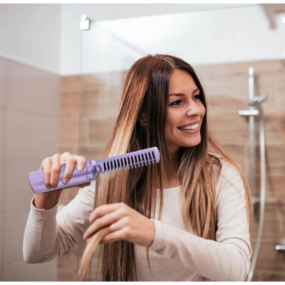 Rechargeable Mini Hair Straightener - Pack of 2, Multicolor