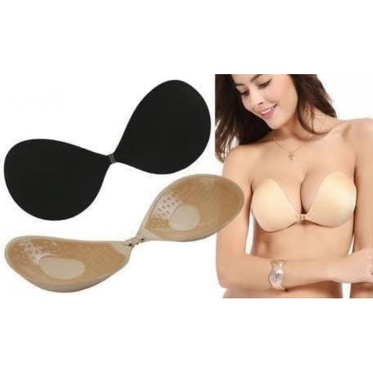 Bra Pads (Beige - Black) - Pack of 2