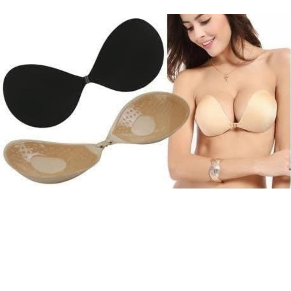Bra Pads (Beige - Black) - Pack of 2