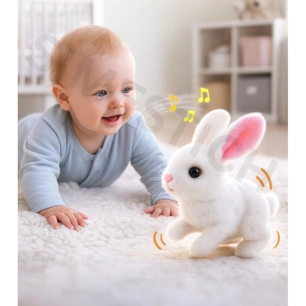 Walking And Talking Rabbit - White