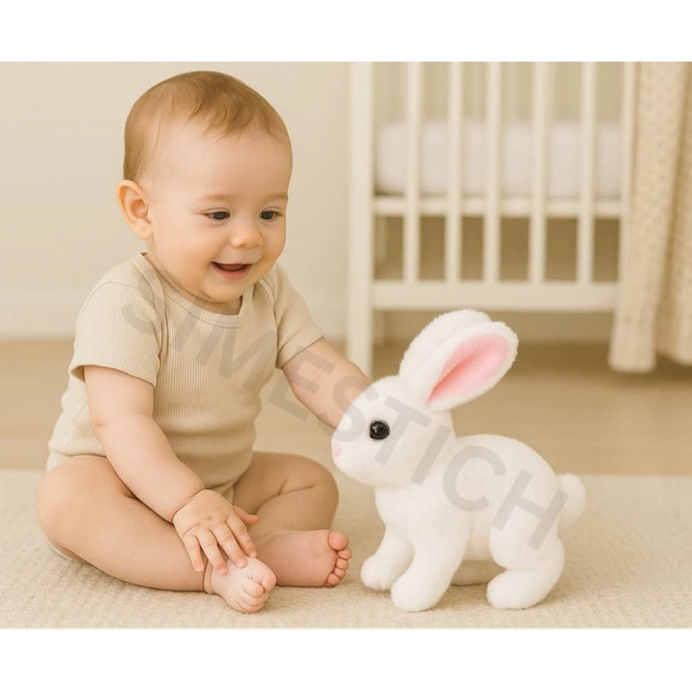 Walking And Talking Rabbit - White