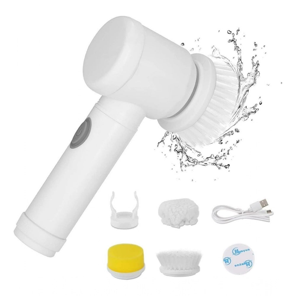 USB Charging 5 in 1 Magic Brush - White