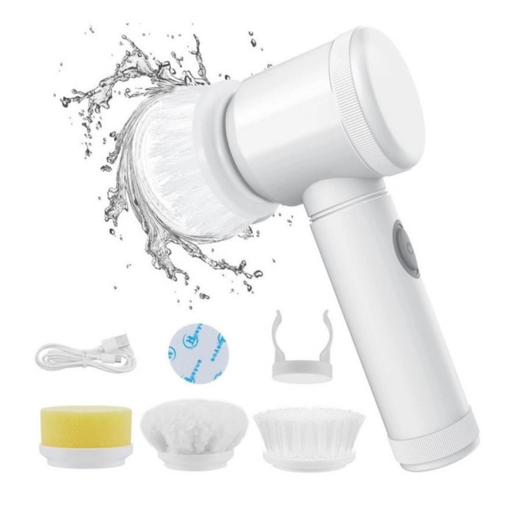 USB Charging 5 in 1 Magic Brush - White