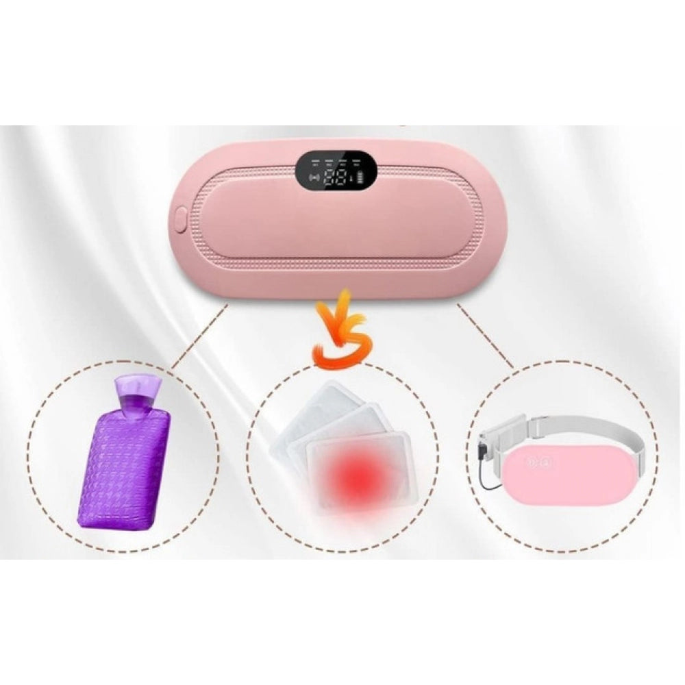 Menstrual Heating Pad Massager - Pink