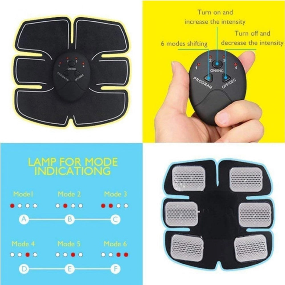 ABS Stimulator - 6 Pack, Black