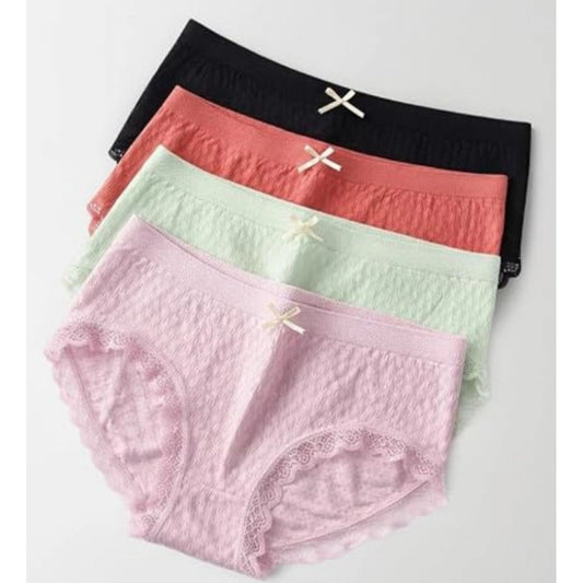 Women's Cotton High Waist Full Coverage Briefs - Pack of 2, Multicolor