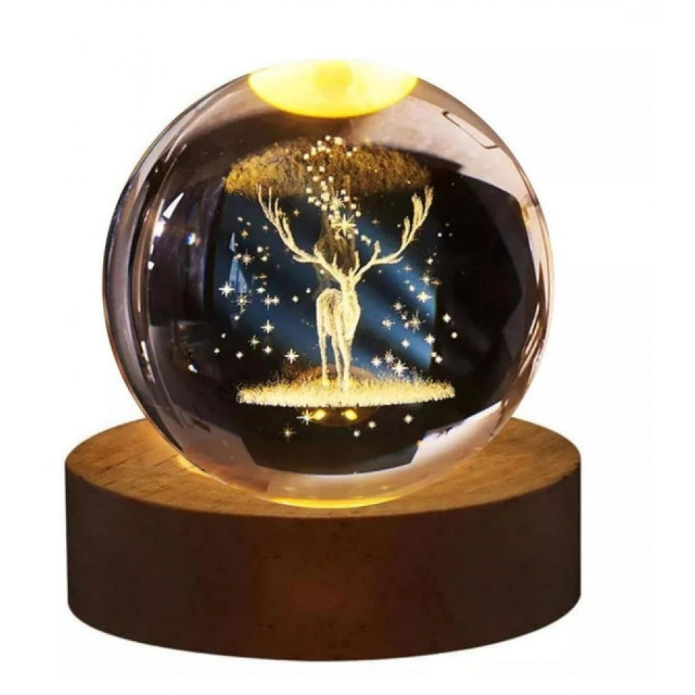 All Design Crystal Night Lamp - Pack of 2, Multicolor