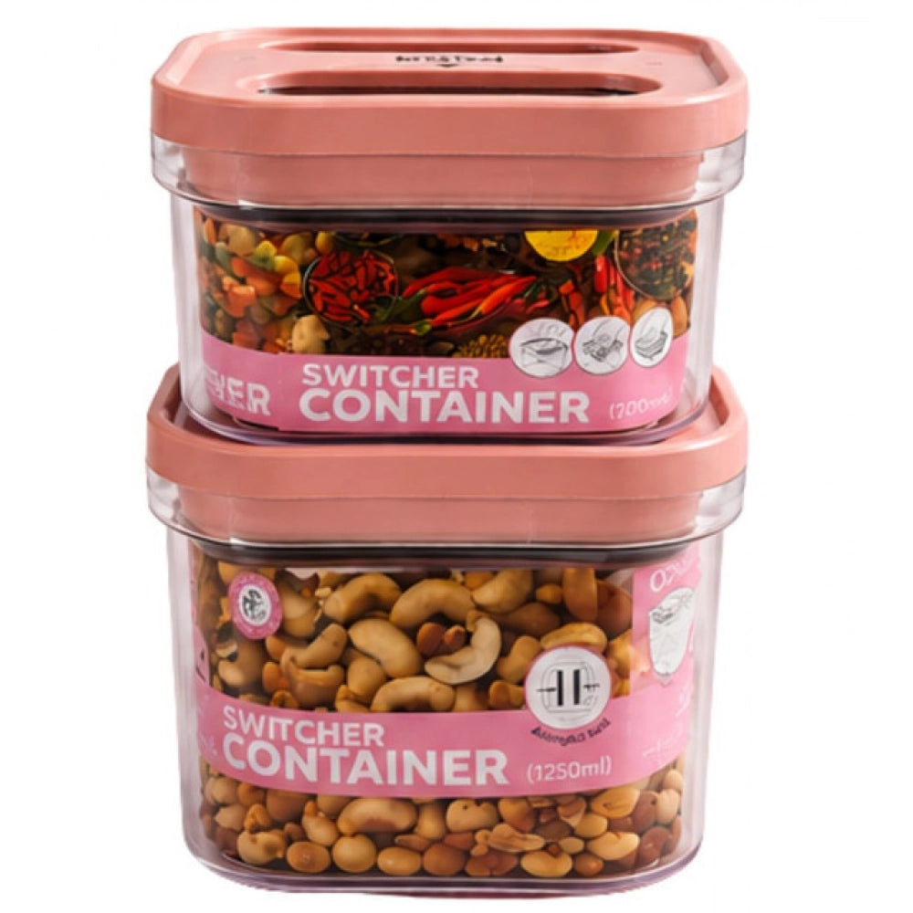 Pack Of 2 Switchers Airtight Storage Container Set 1250 Ml (Pi