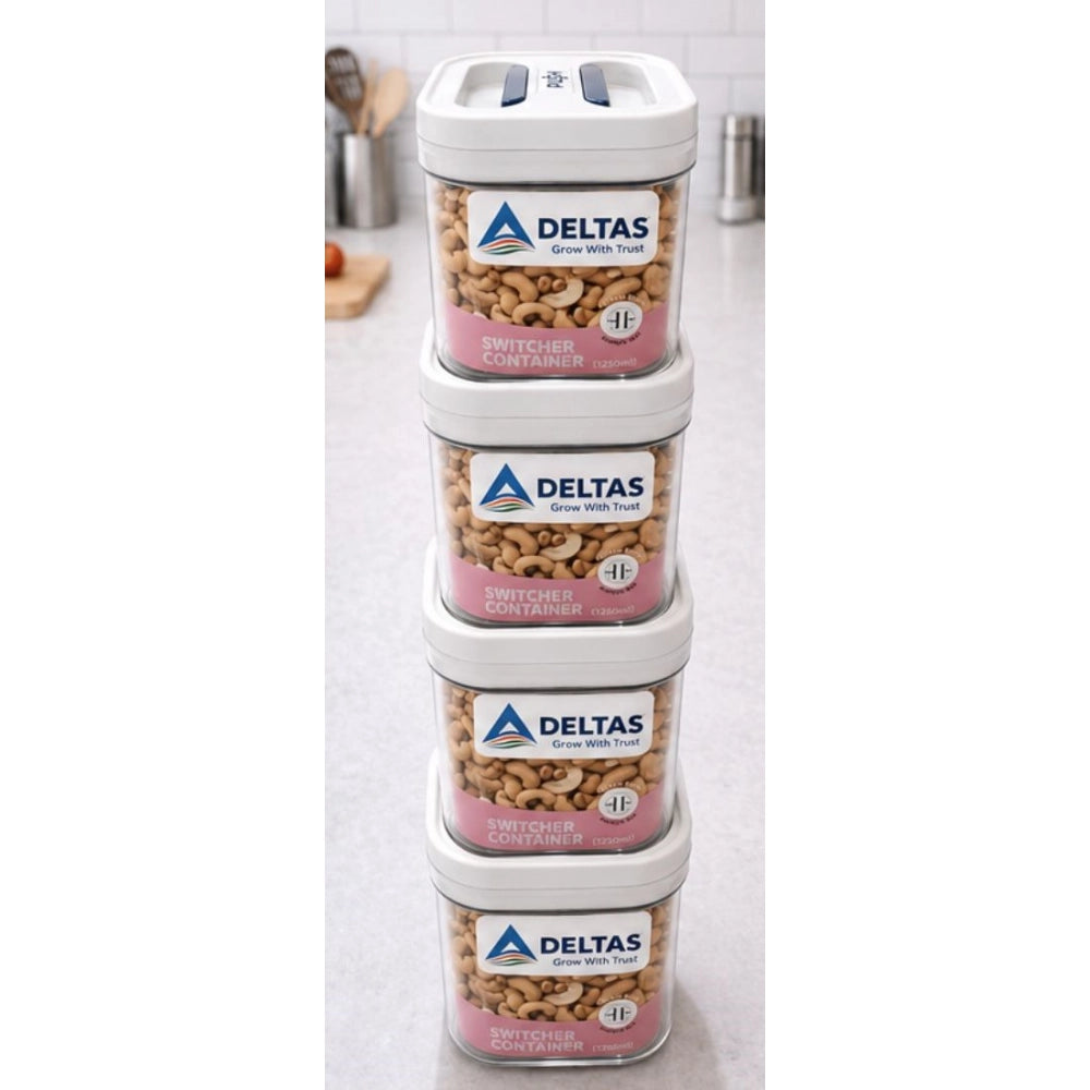 Pack Of 4 Switchers Airtight Storage Container Set 1250 Ml (Wh