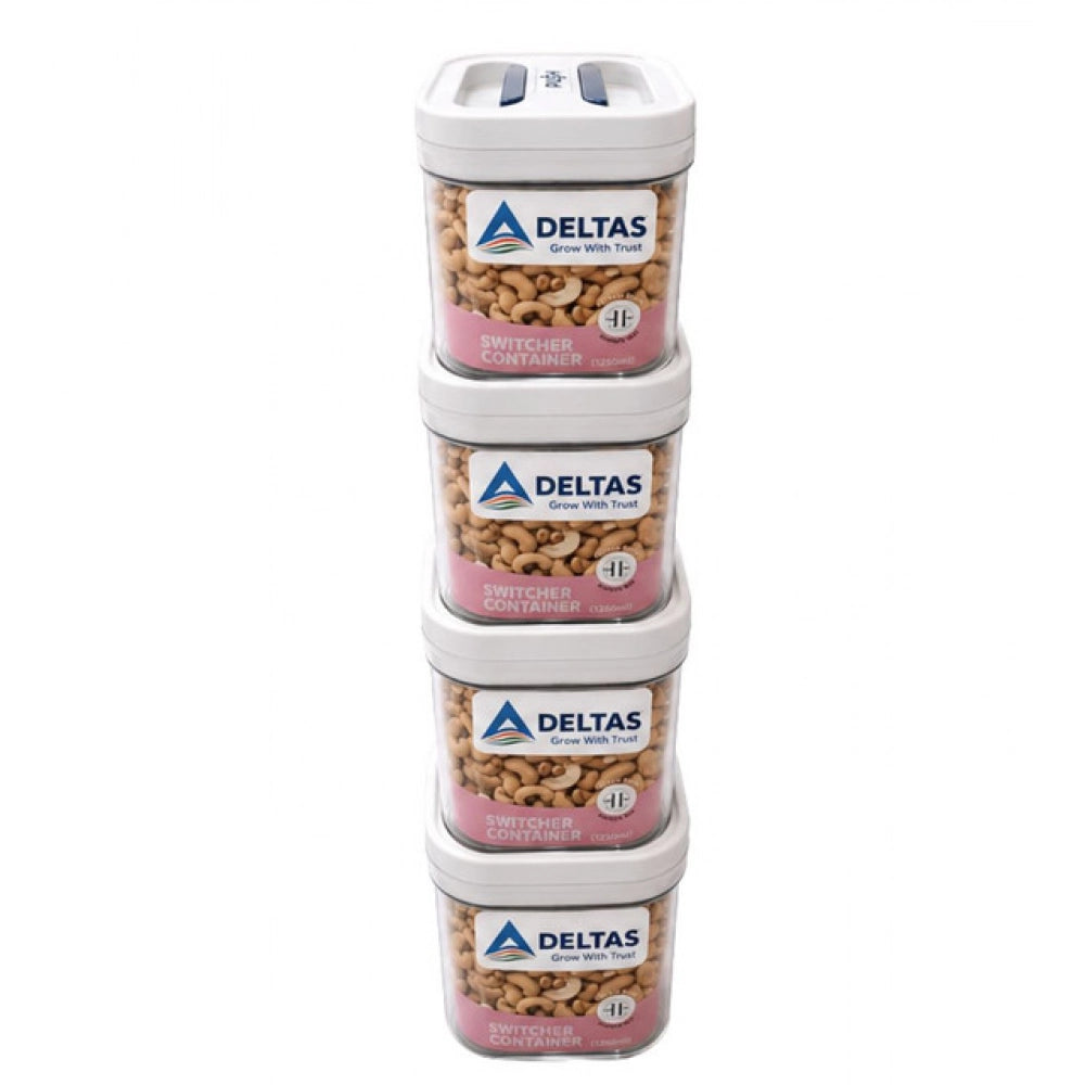 Pack Of 4 Switchers Airtight Storage Container Set 1250 Ml (Wh