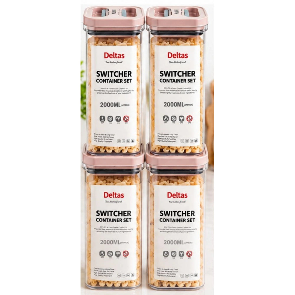 Pack Of 4 Switchers Airtight Storage Container Set 2000 Ml (Pi
