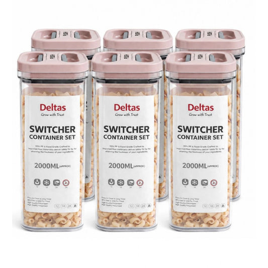 Pack Of 6 Switchers Airtight Storage Container Set 2000 Ml (Pi