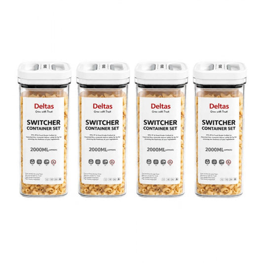 Pack Of 4 Switchers Airtight Storage Container Set 2000 Ml (Wh