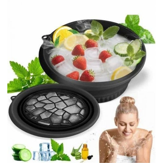 Silicon Ice Face Bowl - Black