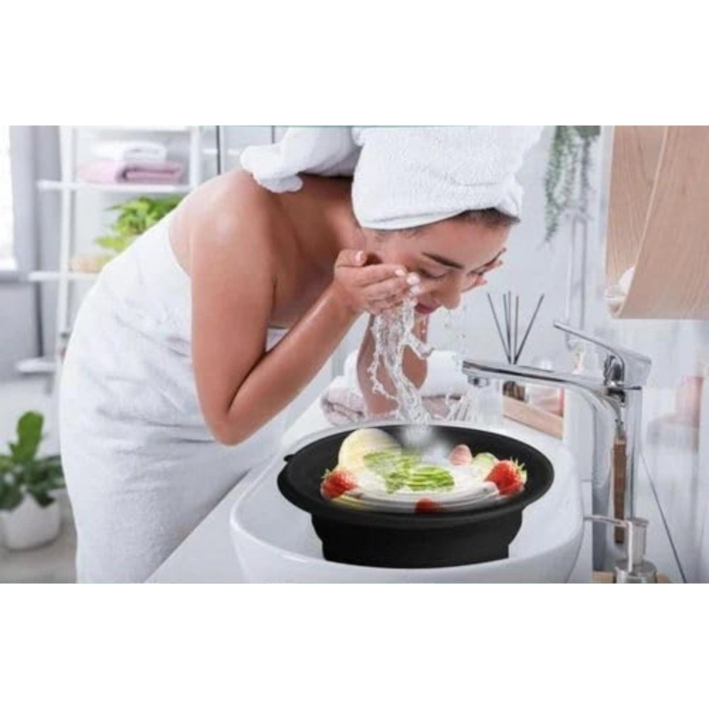 Silicon Ice Face Bowl - Black
