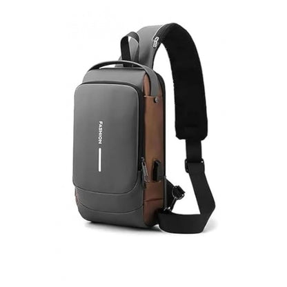 Waterproof Sling Cross Backpack Bag (Black)