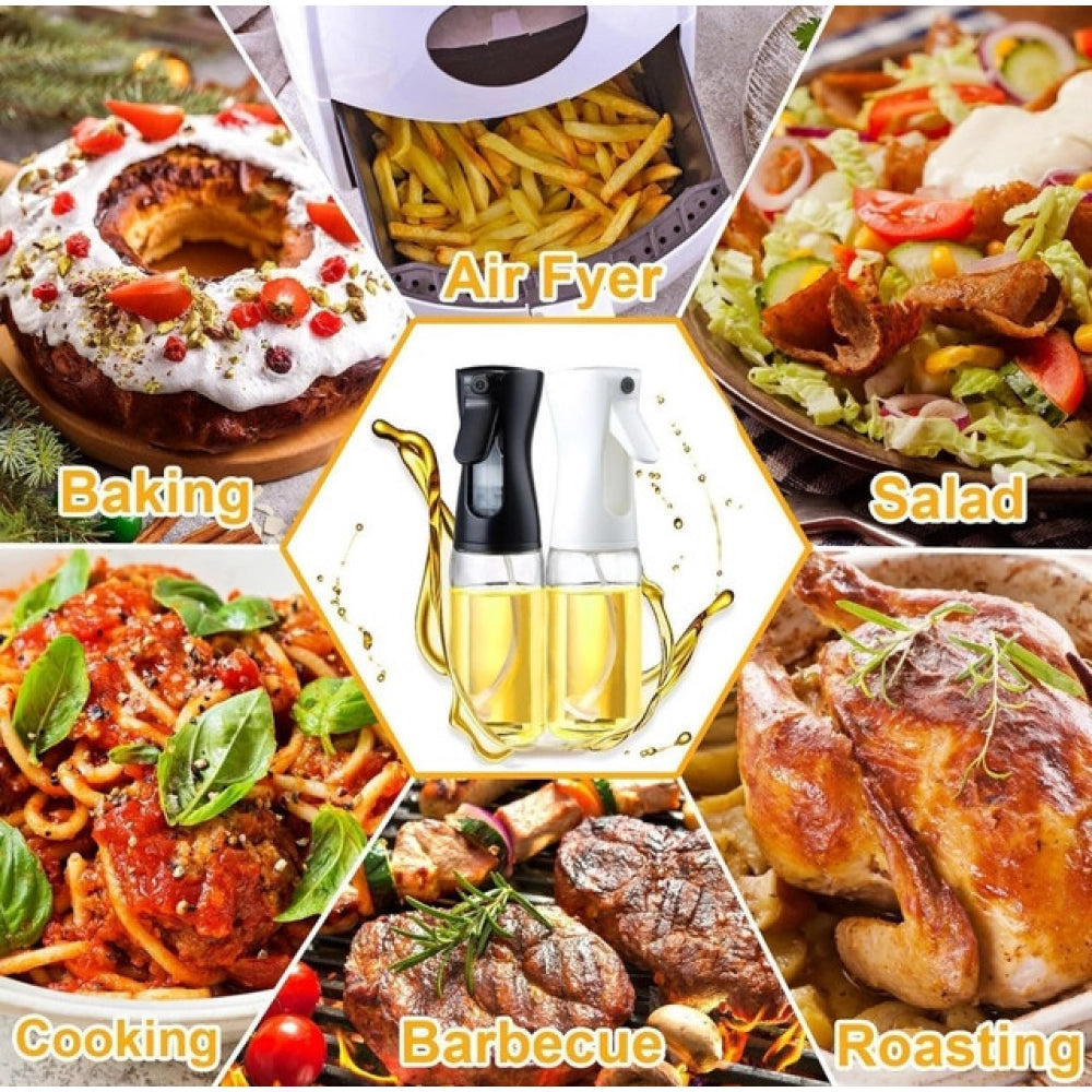 Oil Sprayer for Cooking - Pack of 2, Black