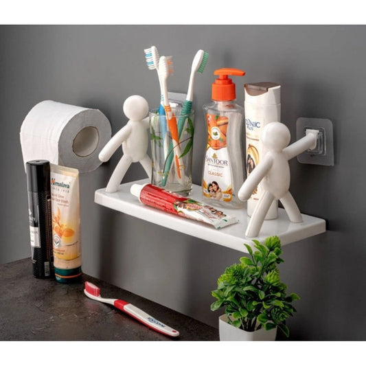 Self Adhesive Multipurpose Stand Holder - Pack of 2, White