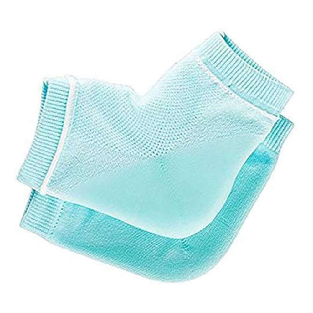 Half Gel Cotton Heel Socks - Pack of 2, Blue