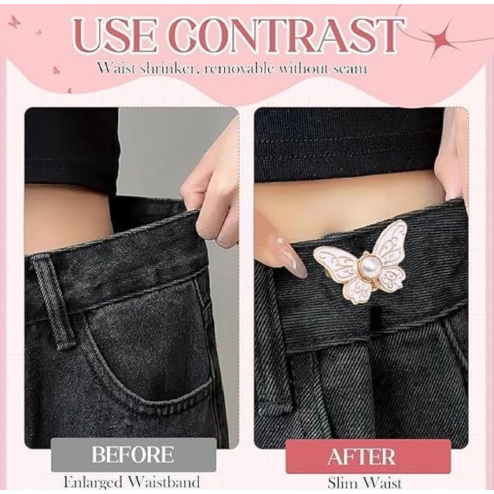 Jeans Clip Butterfly - Pack of 3, Multicolor