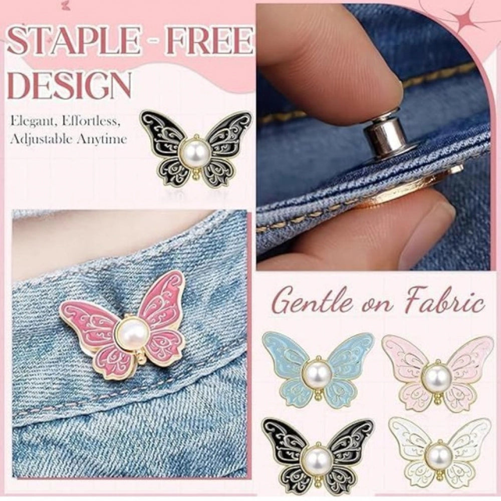 Jeans Clip Butterfly - Pack of 3, Multicolor